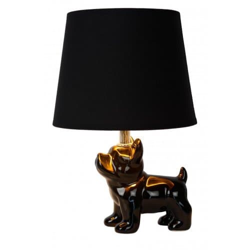 LUCIDE SIR WINSTON Table Lamp E14/40W 31.5H Black /Black stolní lampa (Fulgur)