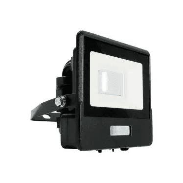 Reflektor LED so senzorom PRO 10W, 3000K, 735lm, čierny VT-118S (V-TAC)
