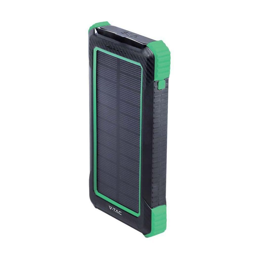 Powerbank so solárom 10 000mAh USB-C s bezdrôtovým nabíjaním VT-11111 (V-TAC)