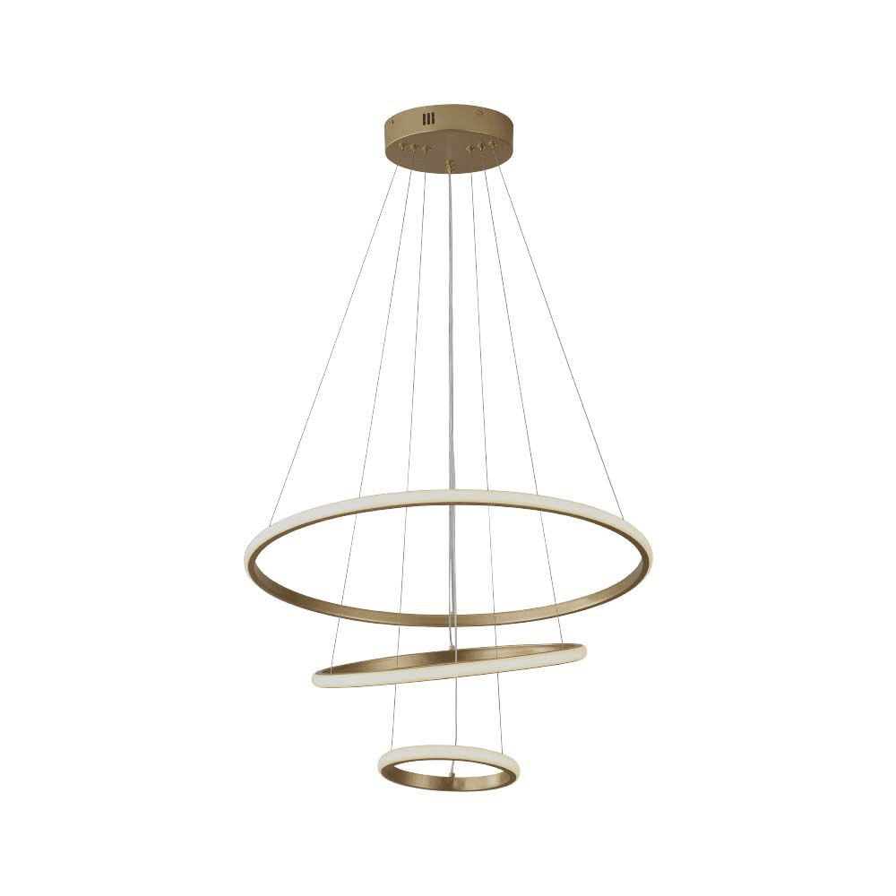 Závesné LED svietidlo 32W 600*400*200 farba zlatá 3000K 3880lm VT-7816 (V-TAC)