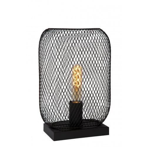 LUCIDE MESH Table lamp E27/60W H32.5 cm Black stolní lampa (Fulgur)