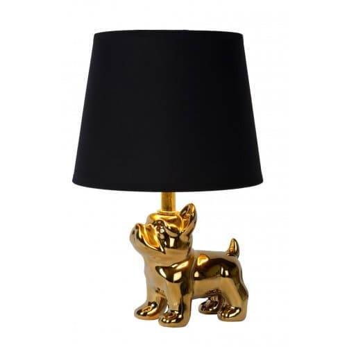 LUCIDE SIR WINSTON Table Lamp E14/40W 31.5H Gold /Black stolní lampa (Fulgur)