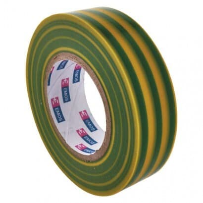 Izolačná páska PVC 19mm / 20m zelenožltá (EMOS)