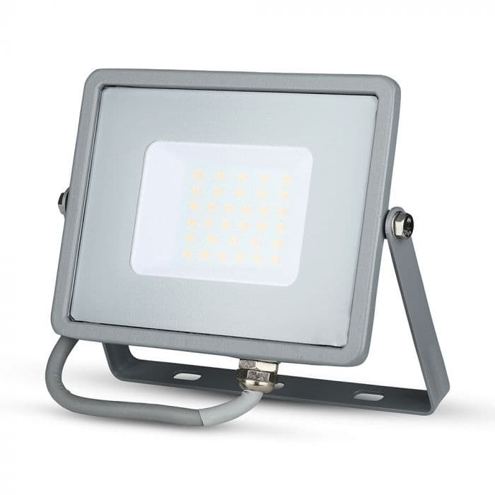 Reflektor LED PRO 30W, 4000K, 2400lm, sivá VT-30 (V-TAC)