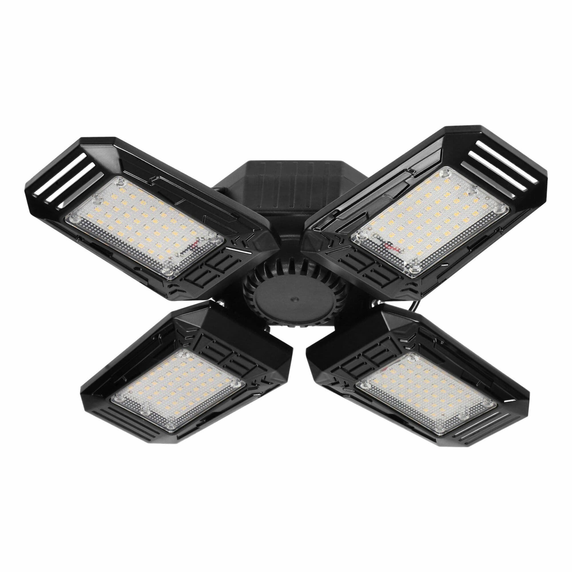 SYRIUSZ LED skladacie 4-krídlové pracovné svetlo/žiarovka, E27, 72W, 4000K, 6480lm