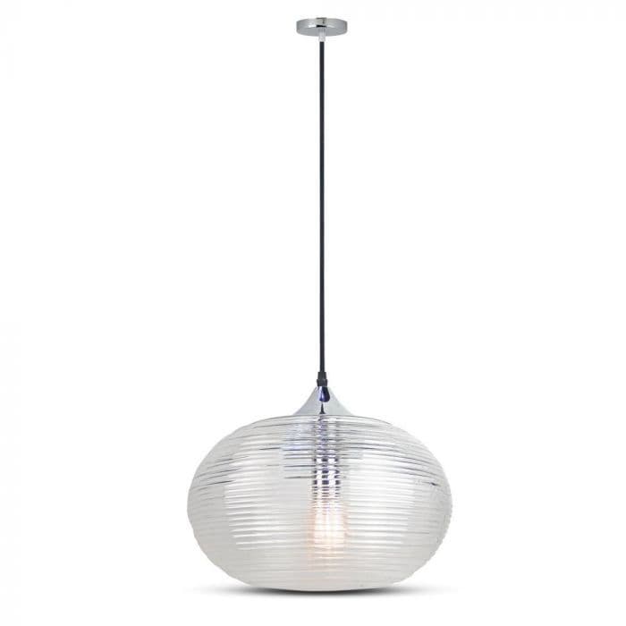 Závesné svietidlo Diamond Cut 350 E27 transparené VT-7350 (V-TAC)