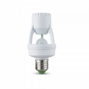 Senzor PIR do závitu E27 so závitom E27 pre LED žiarovku VT-8005 (V-TAC)