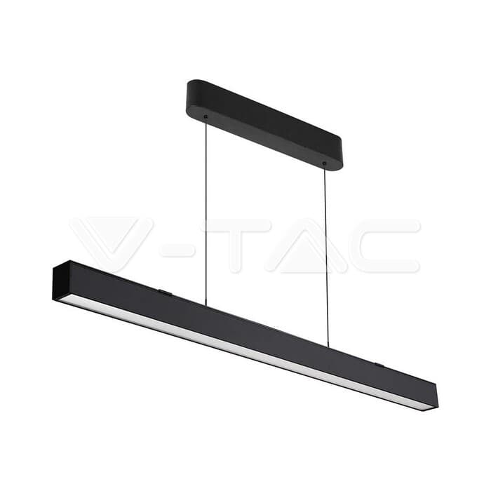 Lineárne LED závesné svietidlo 40W 3400lm Up&Down 3000-6000K čierne VT-7-44 (V-TAC)