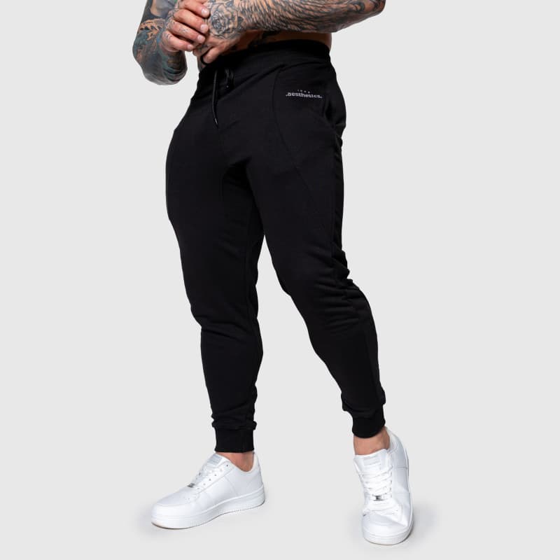 Pánske športové tepláky Iron Aesthetics Flexi, čierne