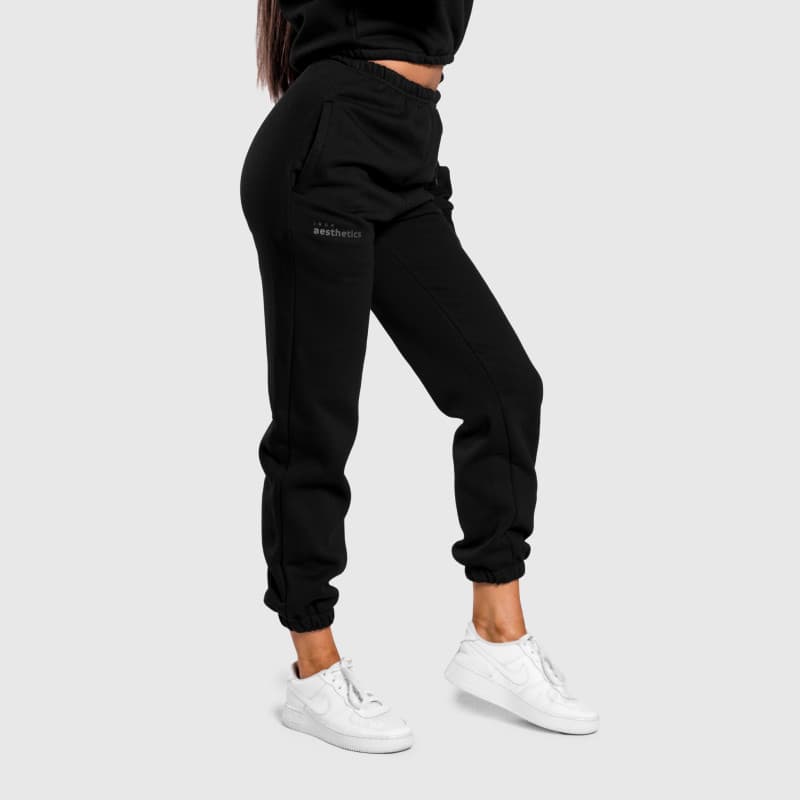 Dámske oversized tepláky Iron Aesthetics Simone, čierne