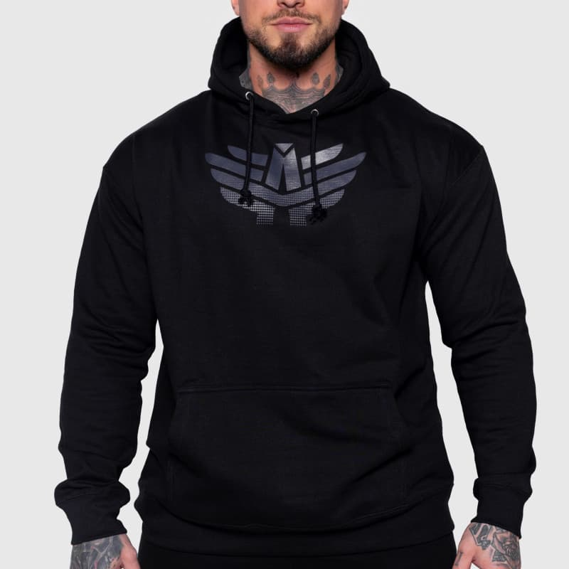 Pánska mikina s kapucňou Iron Aesthetics Apex, čierna