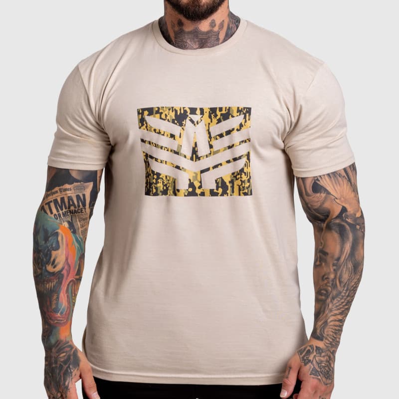 Pánske tričko Iron Aesthetics Tactical, sand