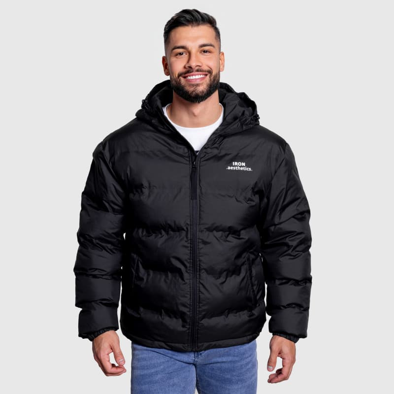 Pánska bunda Iron Aesthetics Zenit Puffer, čierna
