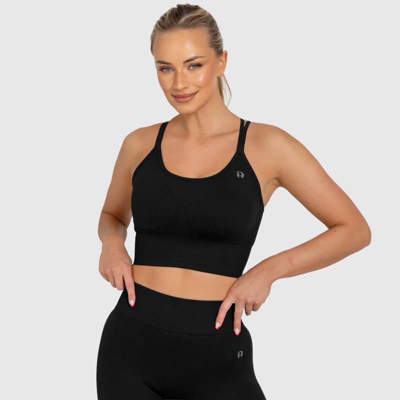 Dámska športová podprsenka Iron Aesthetics Ultimate, čierna