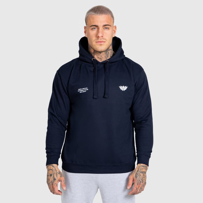 Pánska mikina s kapucňou Iron Aesthetics Club Hoodie, navy