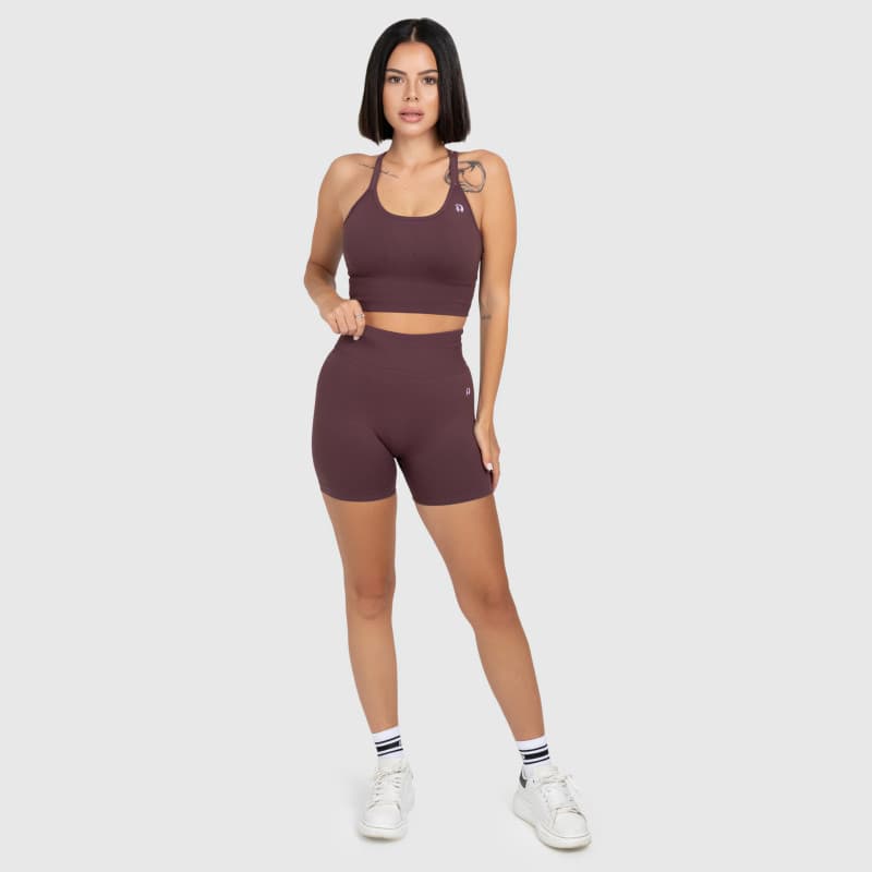 Dámska športová súprava Iron Aesthetics Ultimate short, plum