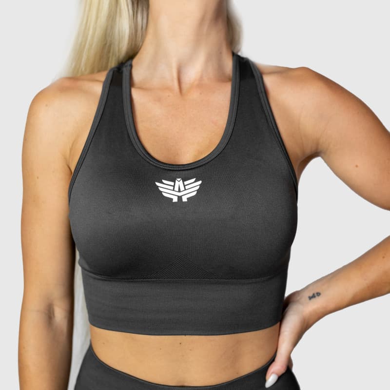 Dámska bezšvová podprsenka Iron Aesthetics Dynamic, sivá