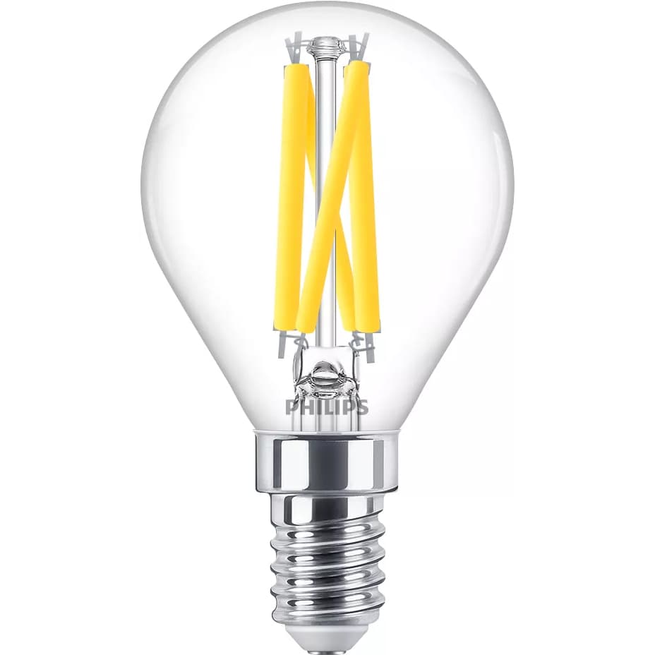LED žiarovka guľová E14 P45 3,4W = 40W 470lm 2700 teplé vlákno PHILIPS stmievateľné