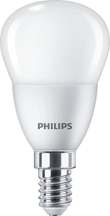 LED žiarovka guľová E14 P45 4,9W = 40W 470lm 2700K teplá mliečna PHILIPS