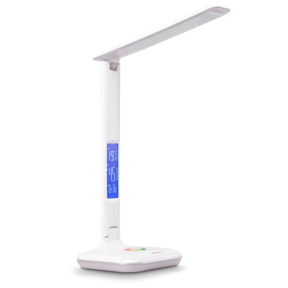 NAIROBI VIDEX stmievateľná stolná LED lampa 7,5W 3000K - 5500K RGB Touch White