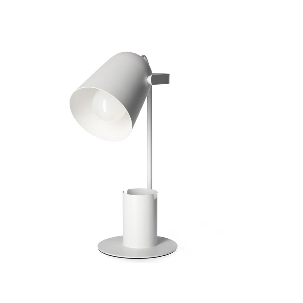 Stolná stolová lampa Pohyblivé školské nočné svetlo E27 biela