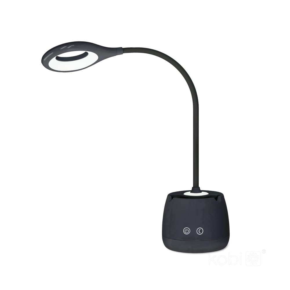 Stolová LED lampa akumulátorová 5W 180lm čierna Lusia LED2B