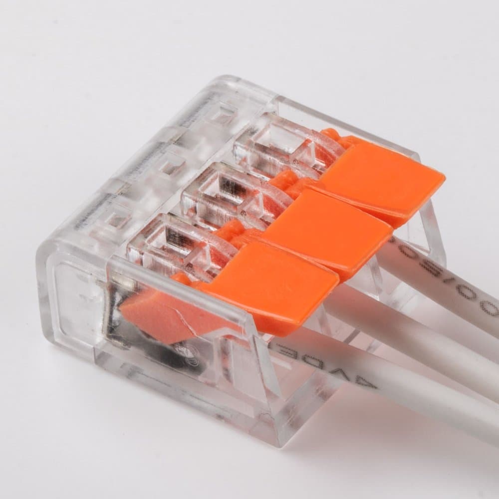 Rýchlospojka elektrická na drôt 3x4mm 3-pólová 32A 450V 10 ks Lumiled