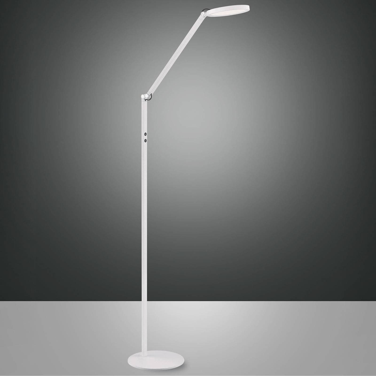 Stojaca LED lampa Regina, 1-plameňová, biela
