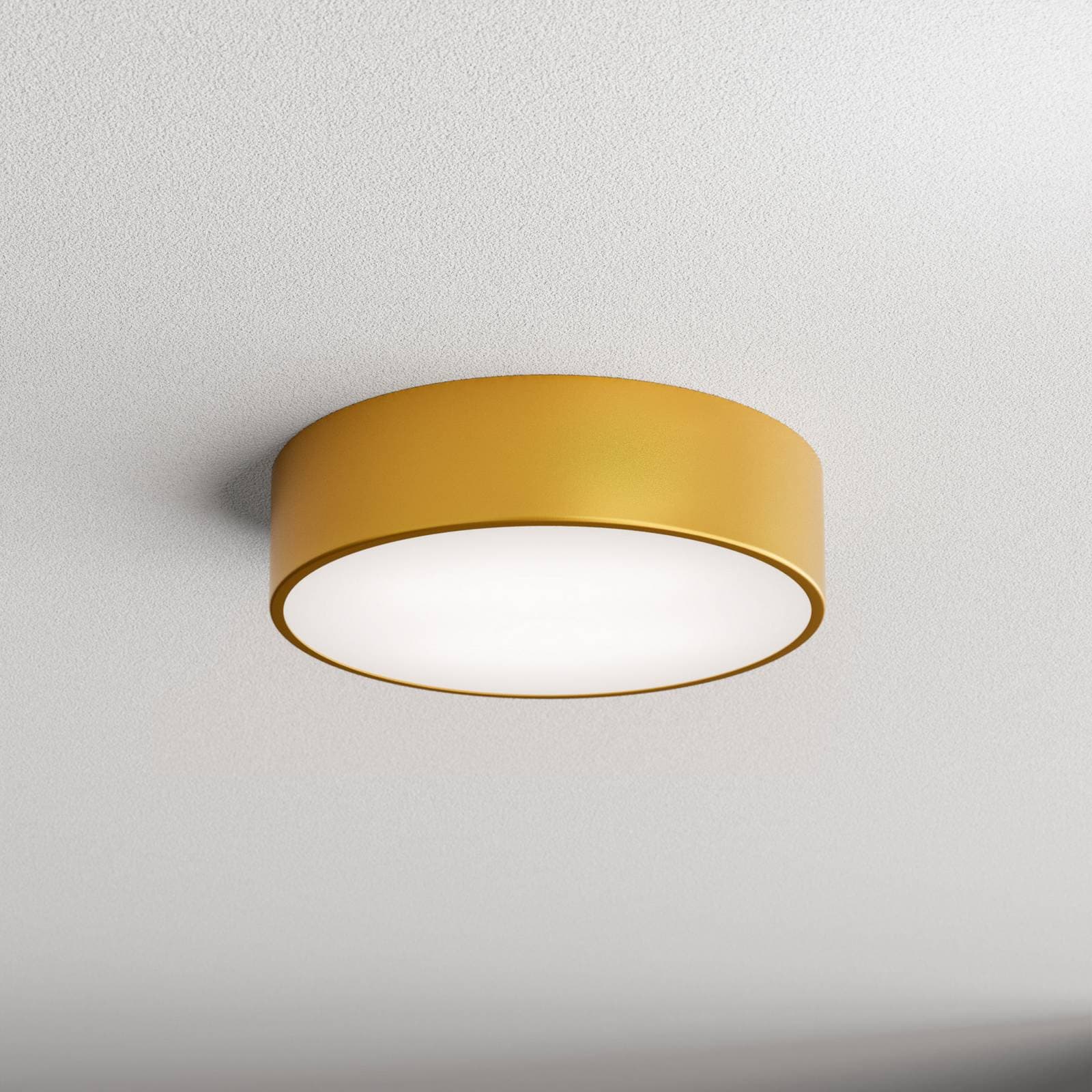 Stropné svietidlo Cleo 300, IP54, Ø 30 cm zlatá