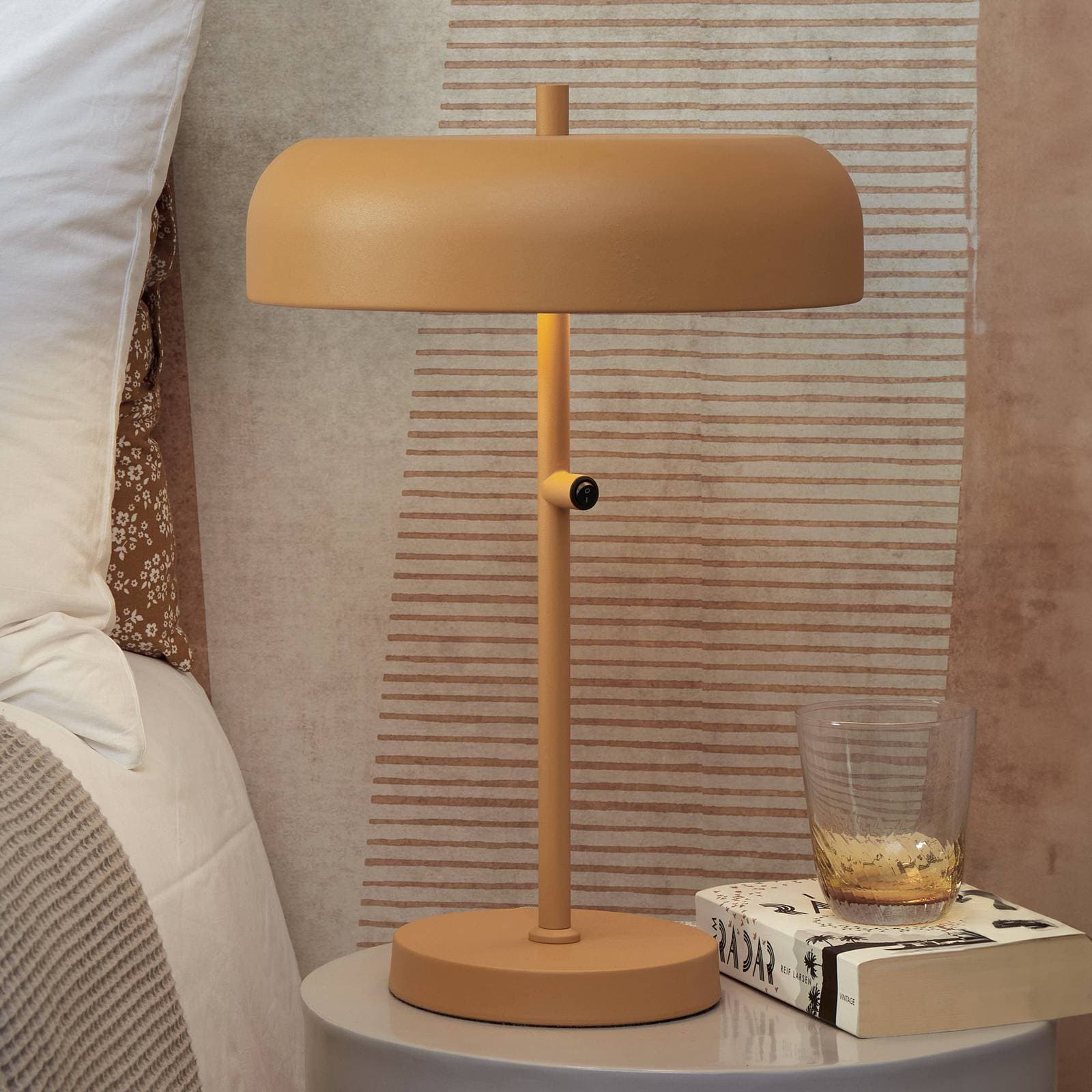 IT'S ABOUT ROMI Porto stolová lampa, 45 cm, horčicovo žltá, kov