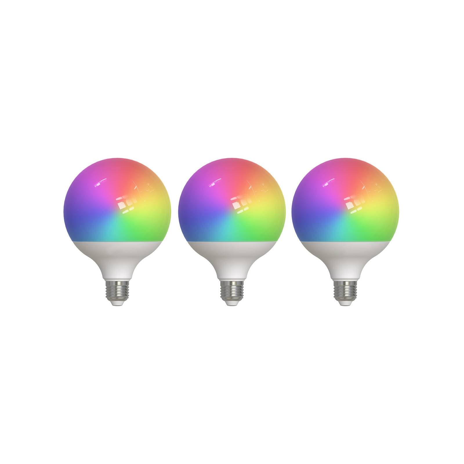 LUUMR Smart LED, 3, E27, G125, 9W, RGBW, CCT, matná, Tuya