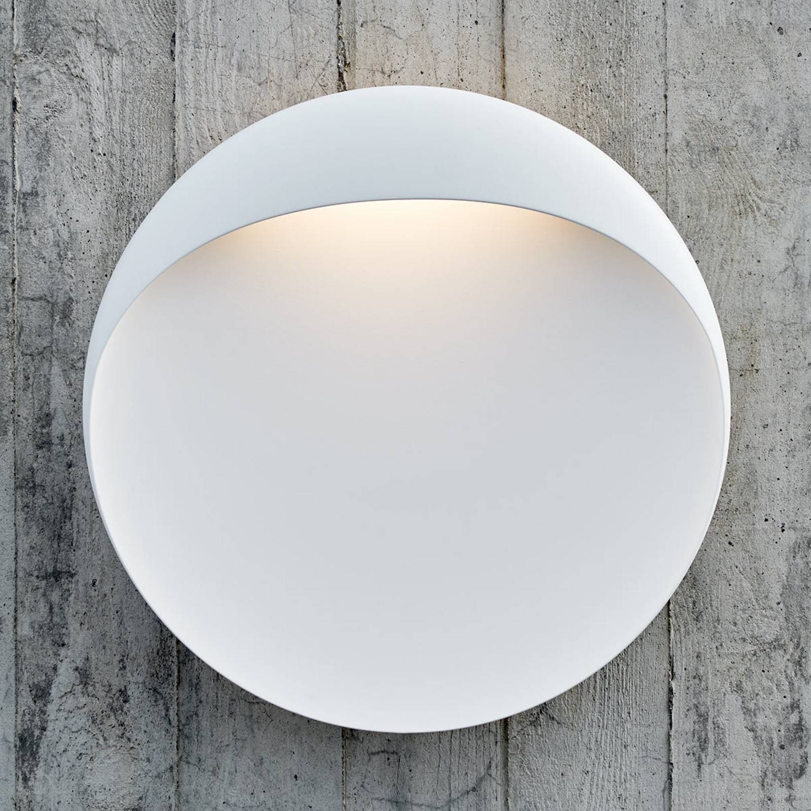 LED nástenné svietidlo Louis Poulsen Flindt, biele, 2 700 K, Ø 20 cm
