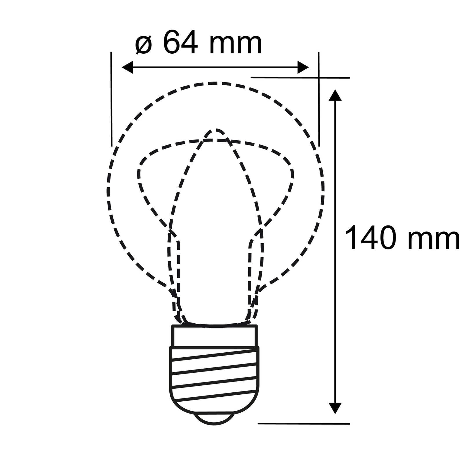 Paulmann E27 6,5W 825 rustikálna LED ST64 zlatá