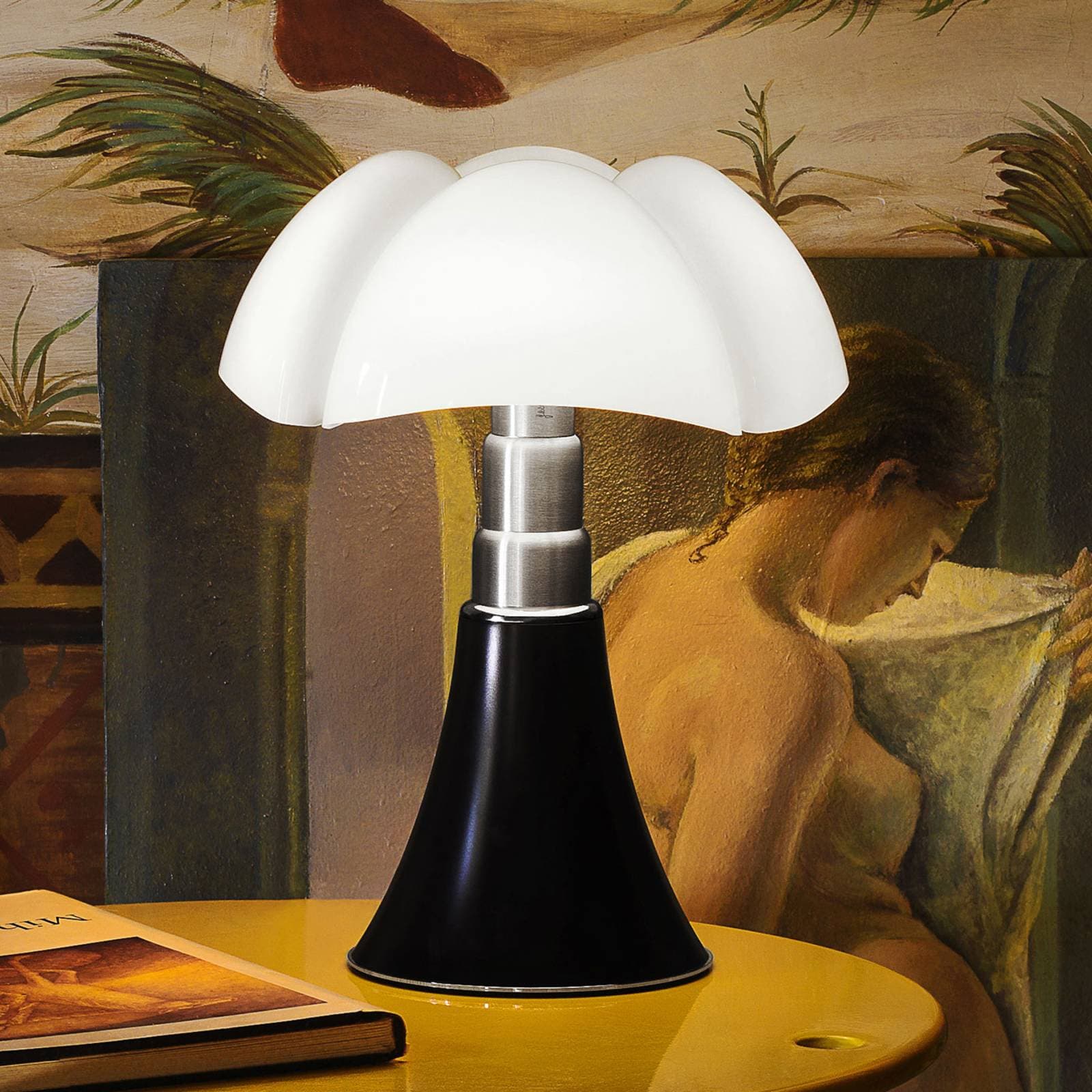 Martinelli Luce Akumulátorová lampa Minipipistrello, hnedá, 35 cm