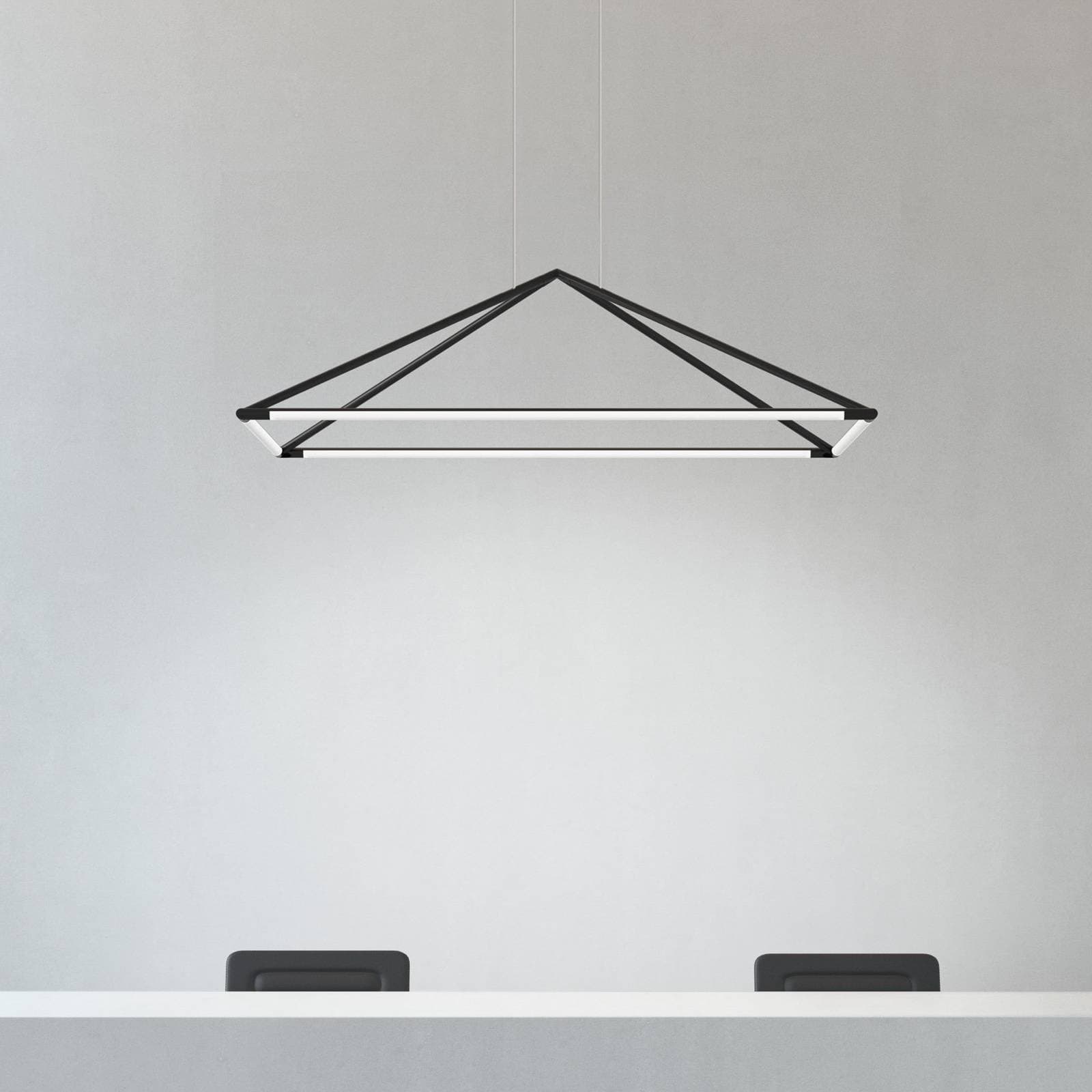 LEDS-C4 Tubs závesné LED matná čierna 120x80 cm