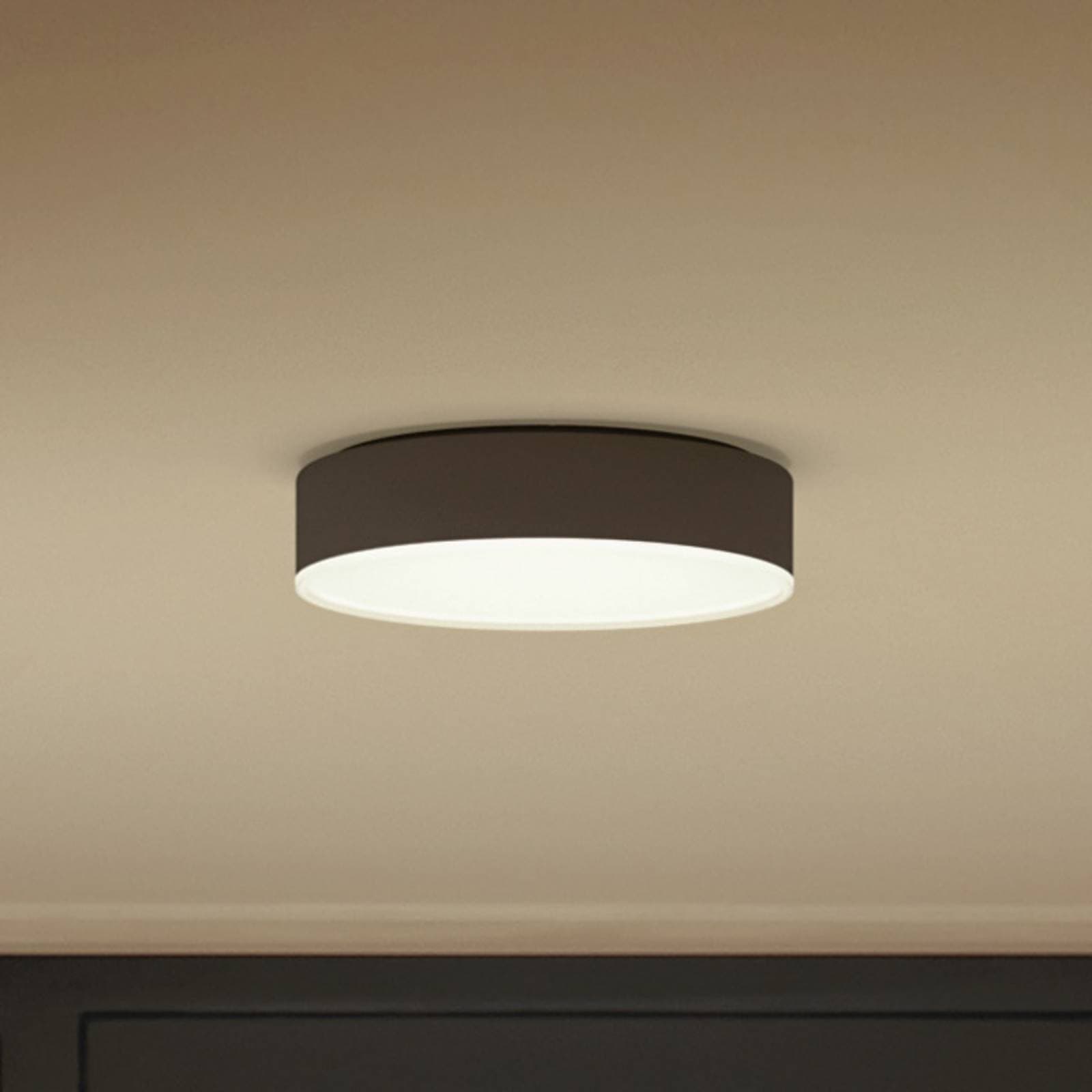 Stropné svietidlo Philips Hue Enrave LED 26,1 cm čierne