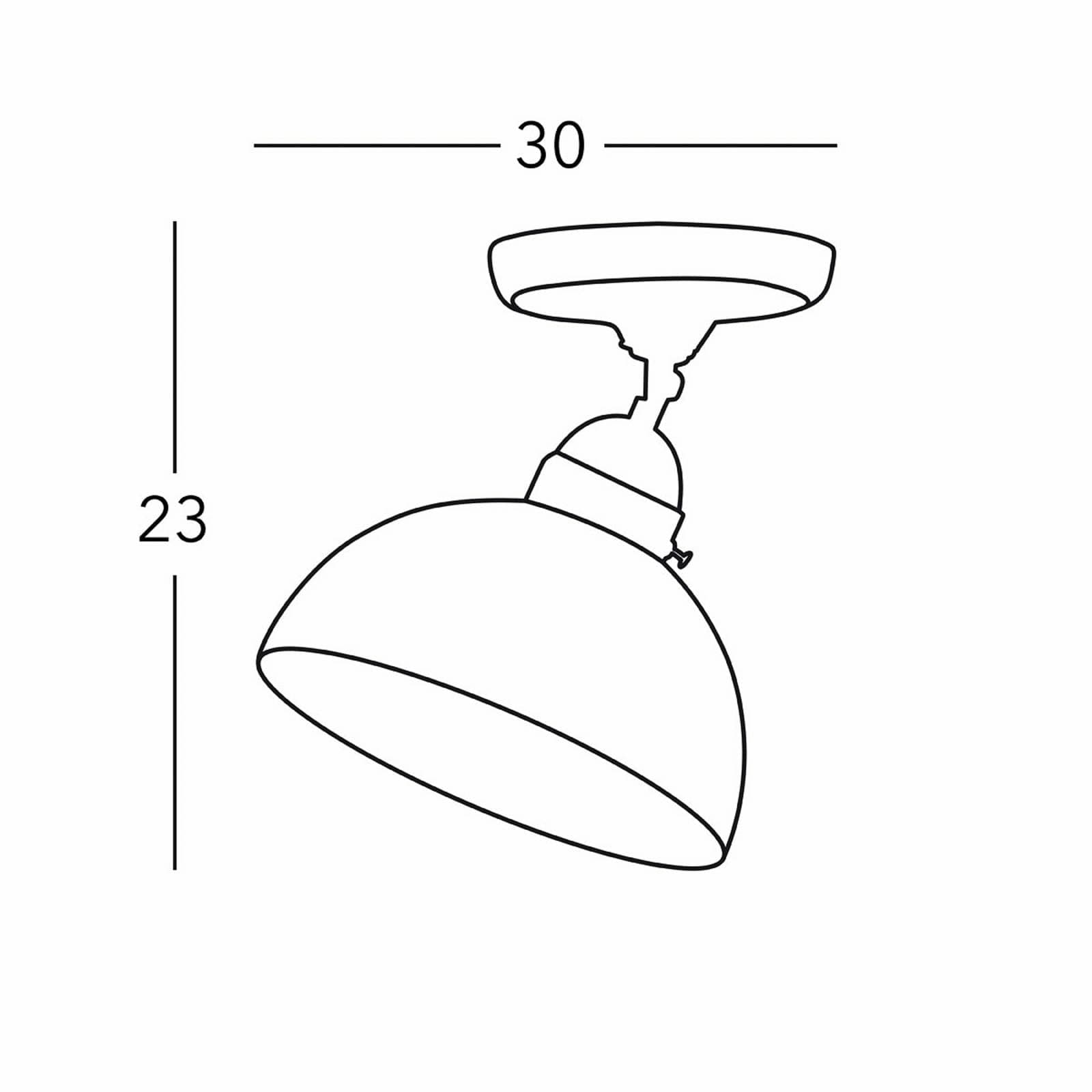 KOLARZ stropné svietidlo Nonna Ø 30 cm jeleň zlatá farba okraj hladký