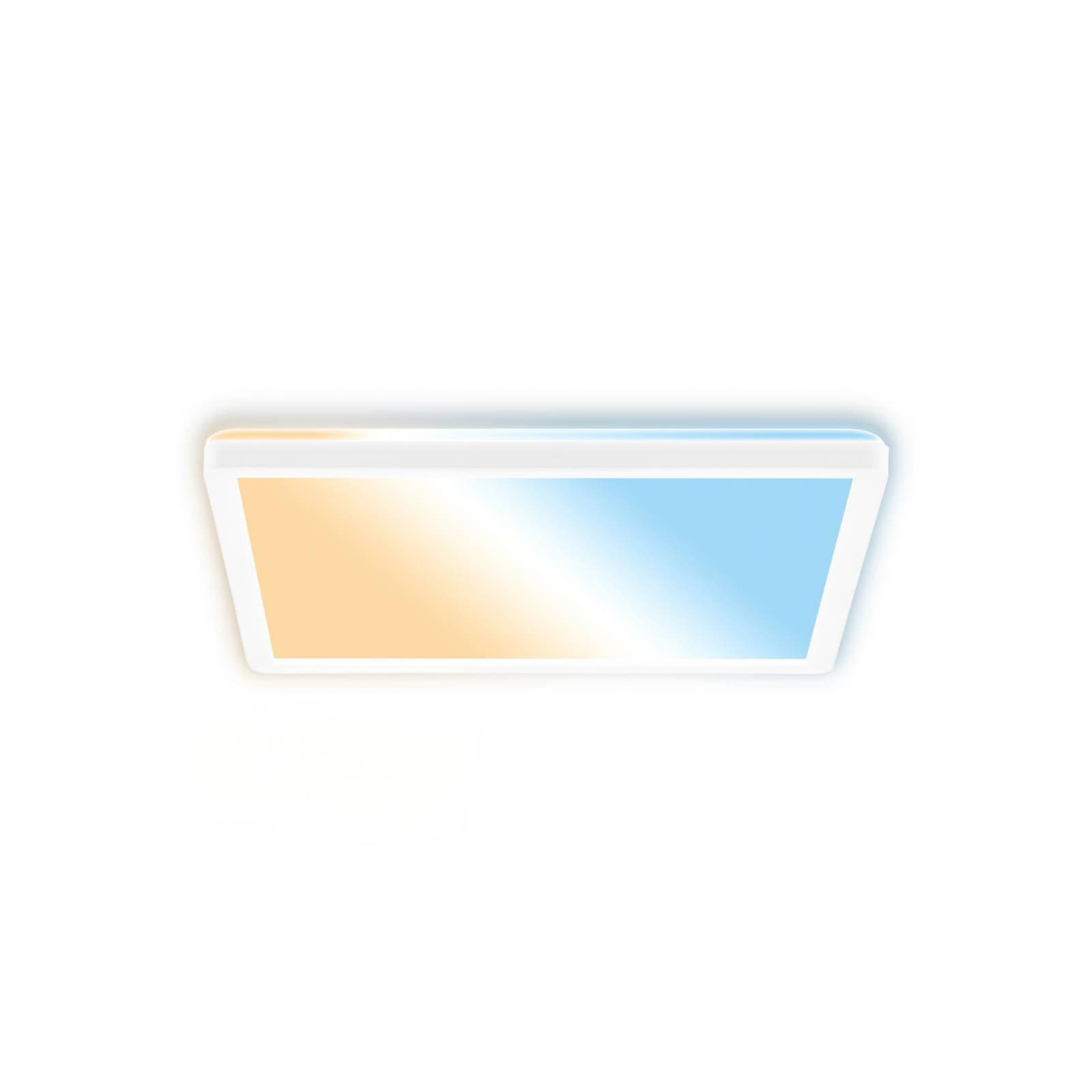 stropné LED svetlo Tava A, CCT, 29 x 29 cm, biele, diaľkové ovládanie