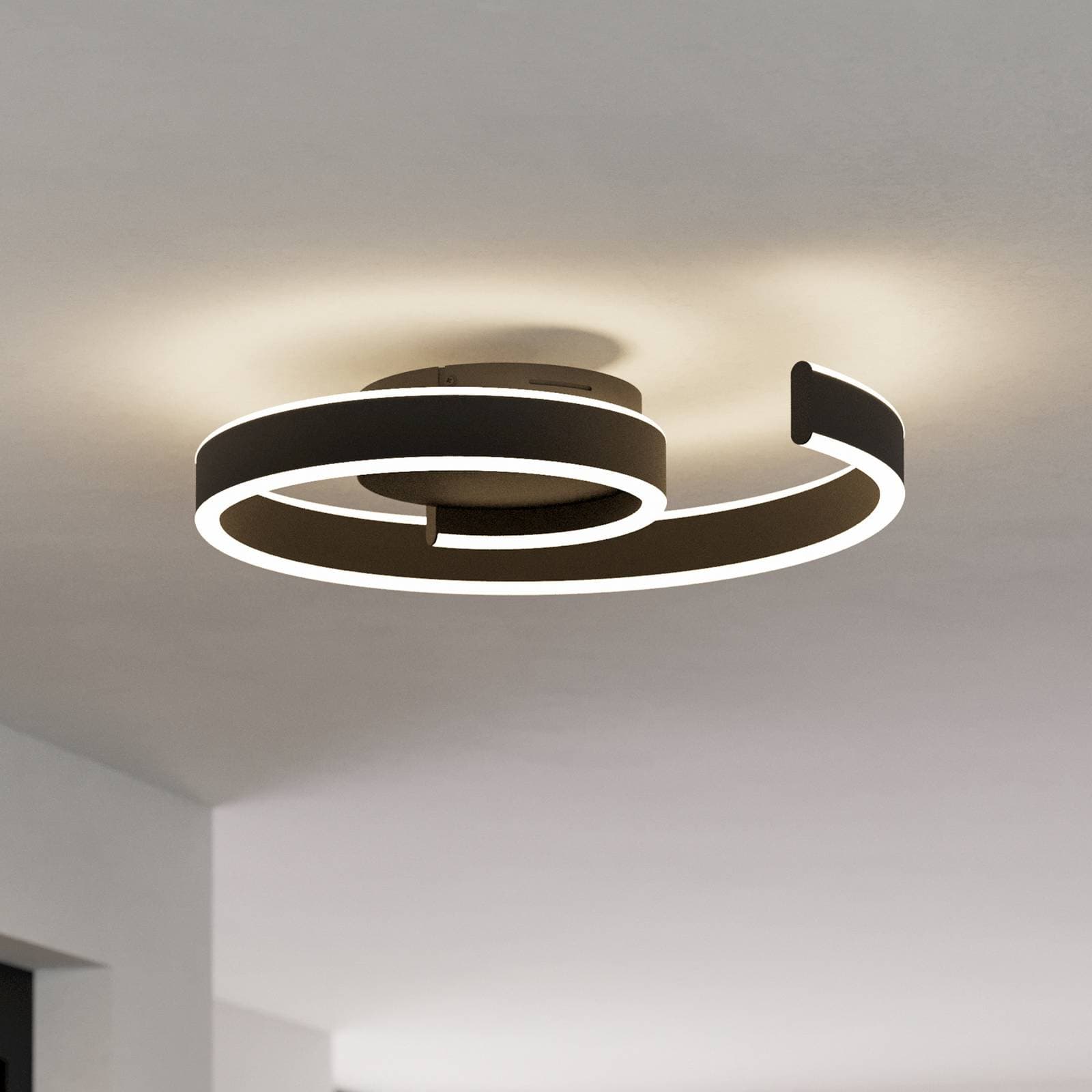 EGLO connect Smart stropné LED svetlo Andabaia-Z, čierne