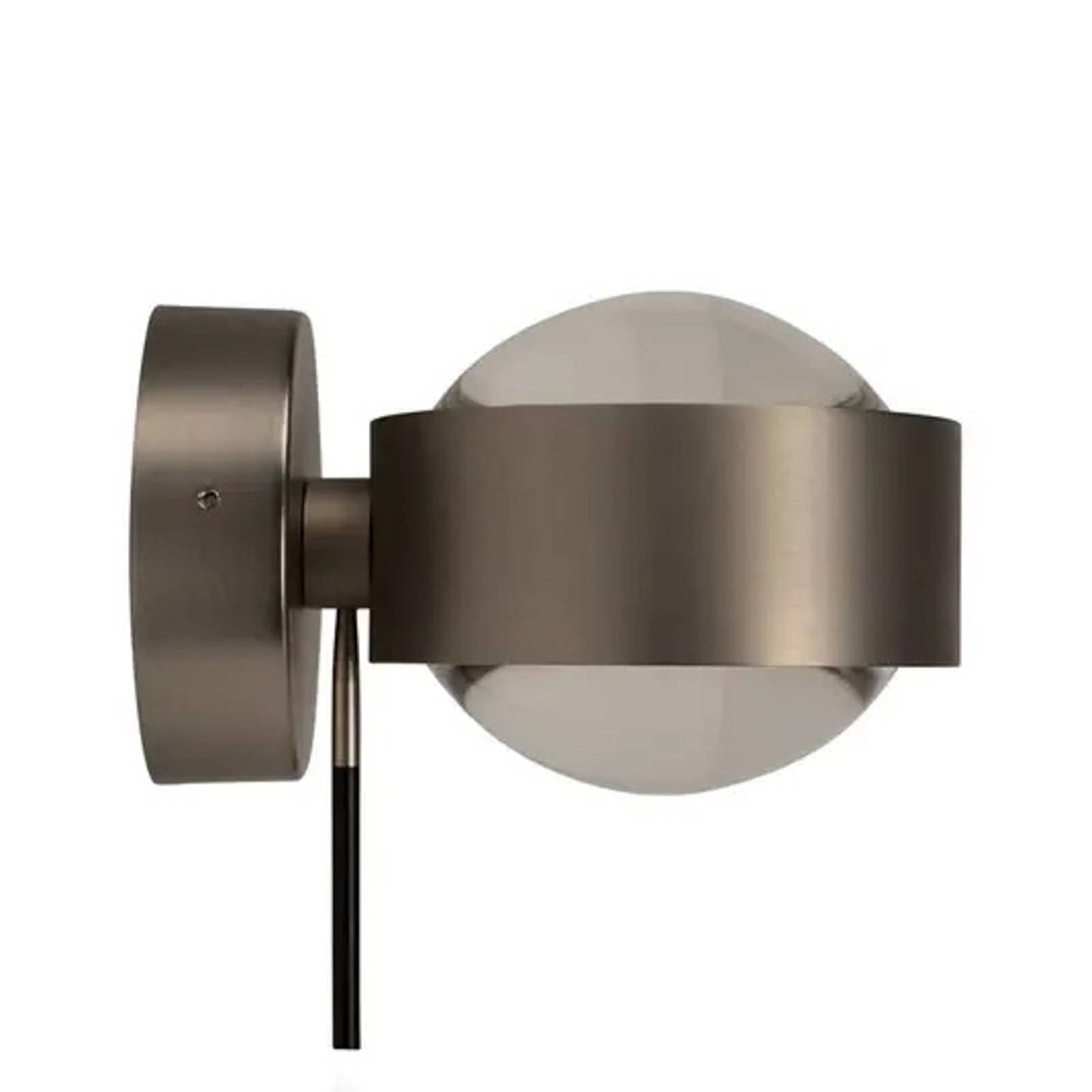 Nástenné svietidlo Puk Wall Mini Plus, chróm, sklo, otočné