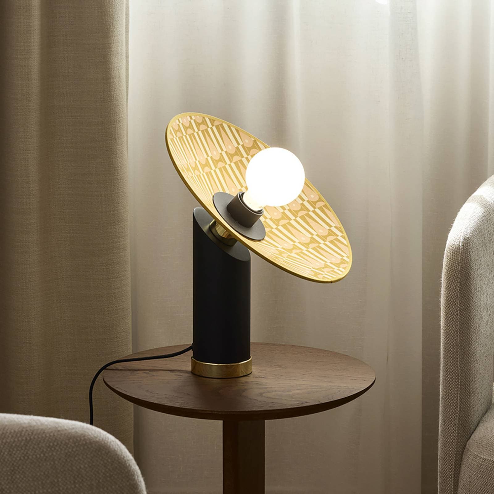MARKET SET Stolová lampa Gatsby, myra, Ø 32 cm, E27
