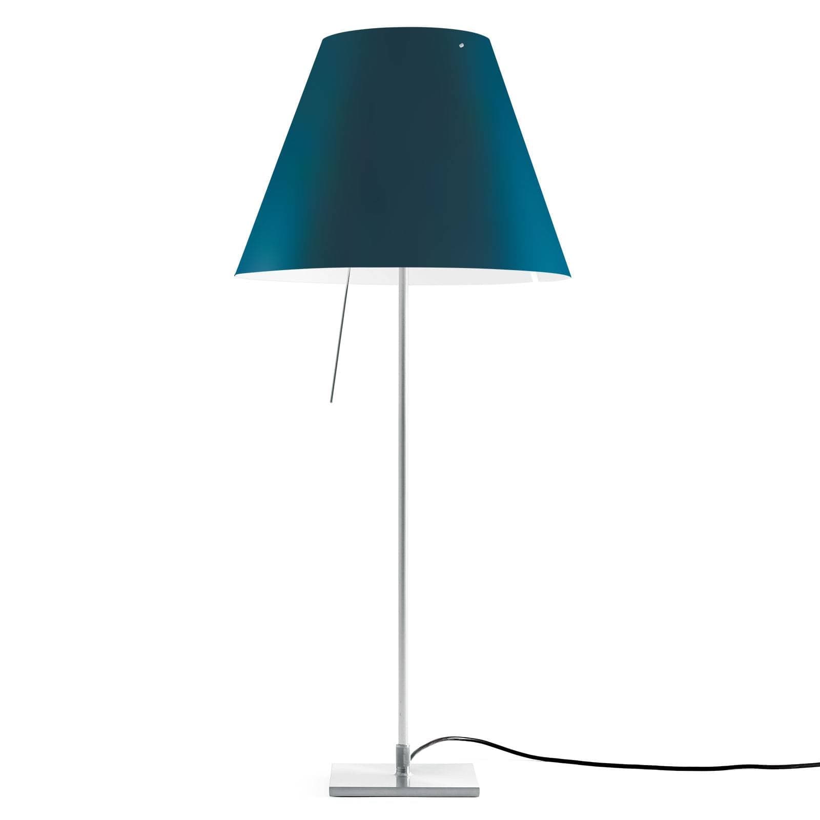 Luceplan Costanza stolová lampa D13if hliník/modrá