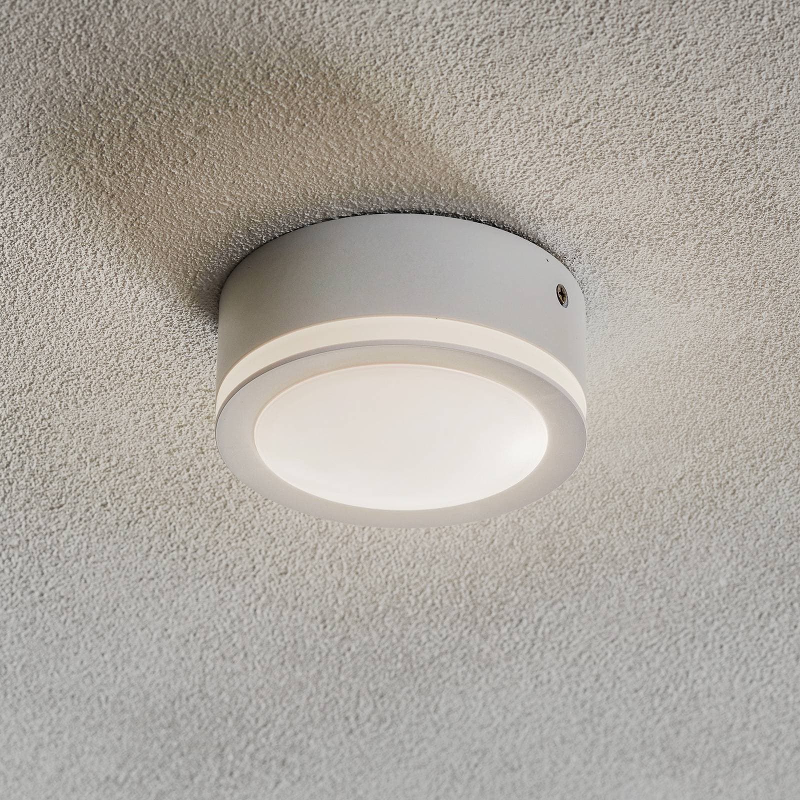 LED svietidlo Aurora, biele, Ø 9,5 cm, 3 000 K