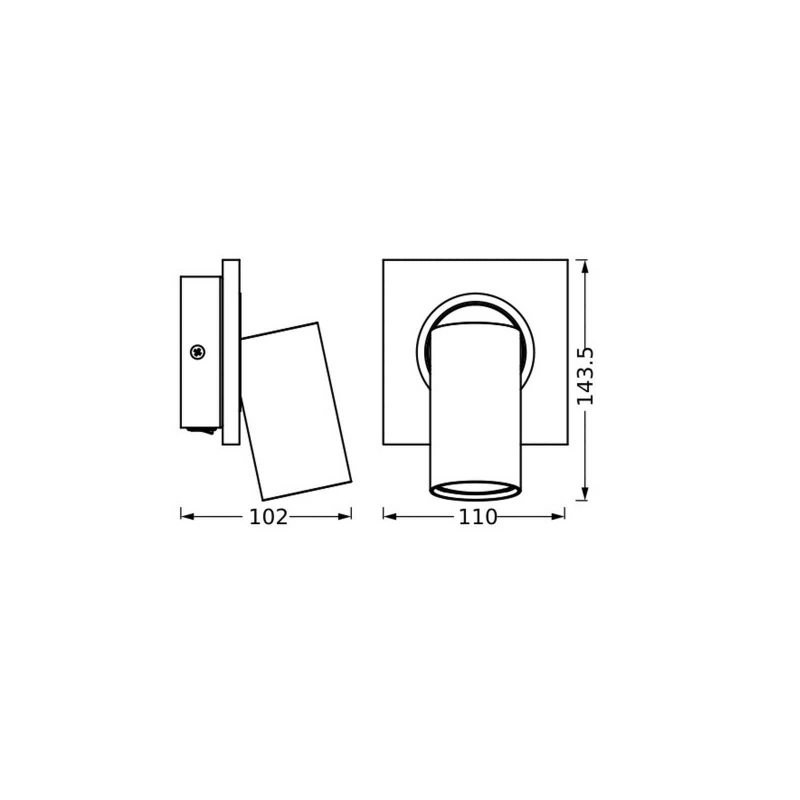 OSRAM stropné bodové svetlá MERCURY, biely, 1 bodové svetlá, GU10-LED 927