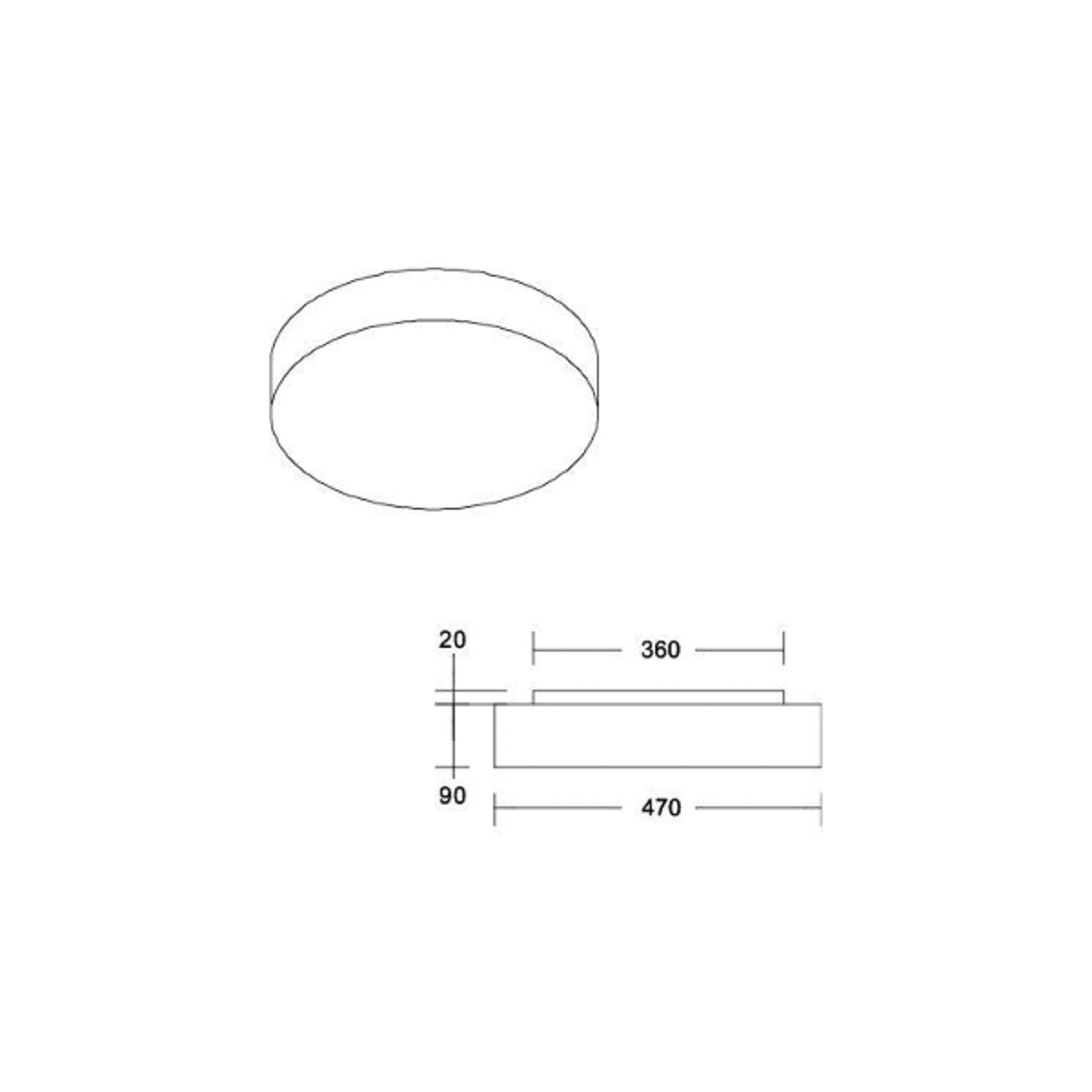 Stropné svietidlo BRUMBERG LED Celtis Maxi, 3 000 K, fialová