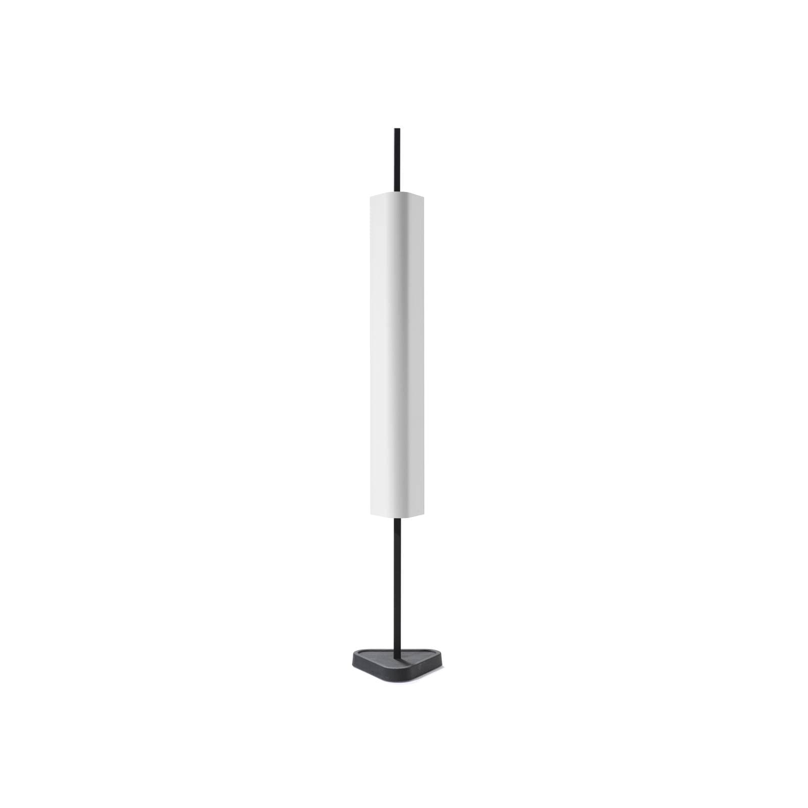FLOS stolová LED lampa Emi, biela, výška 114 cm, stmievateľná