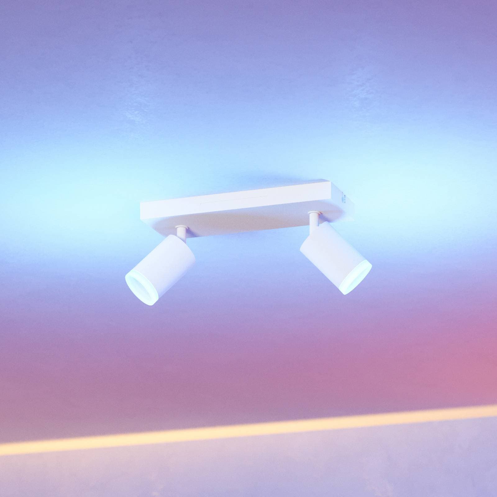 EGLO connect Smart LED bodové svetlá Melitello-Z, 2-pl., biele