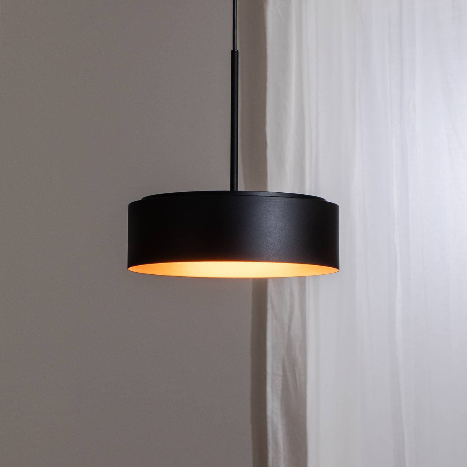 BEGA LED závesné svietidlo Studio Line Ø 36 cm čierno-medené DALI