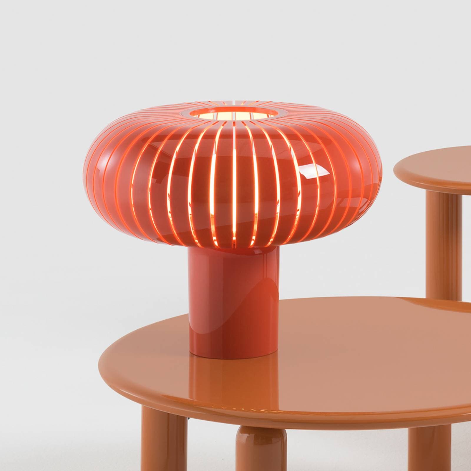 Kartell stolová lampa Teresa Special Edition, oranžová, Ø 50 cm