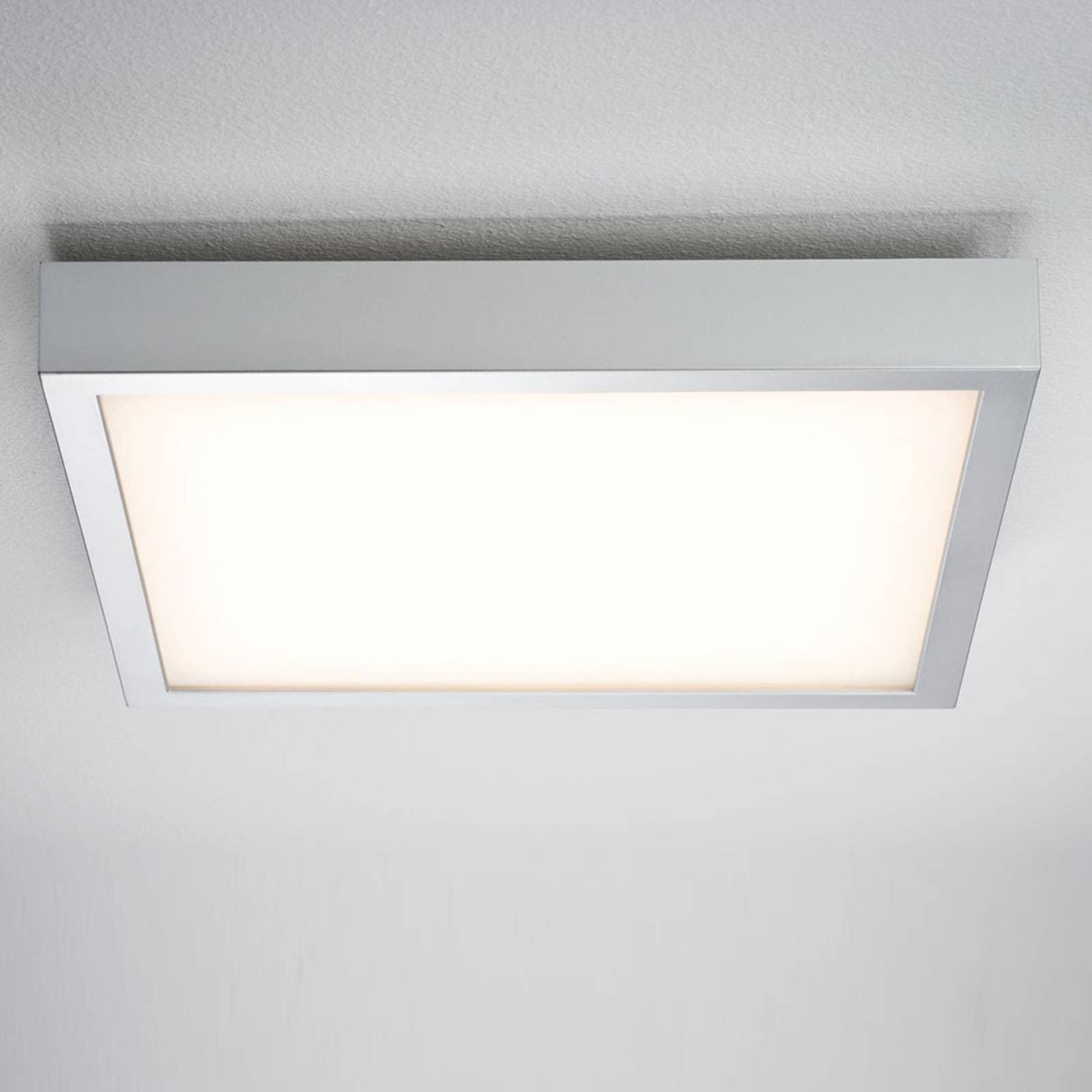 Paulmann Lunar LED panel, hranatý, chróm, 40x40 cm